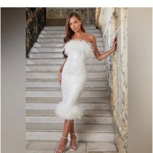 Nadine Merabi Katie dress in white